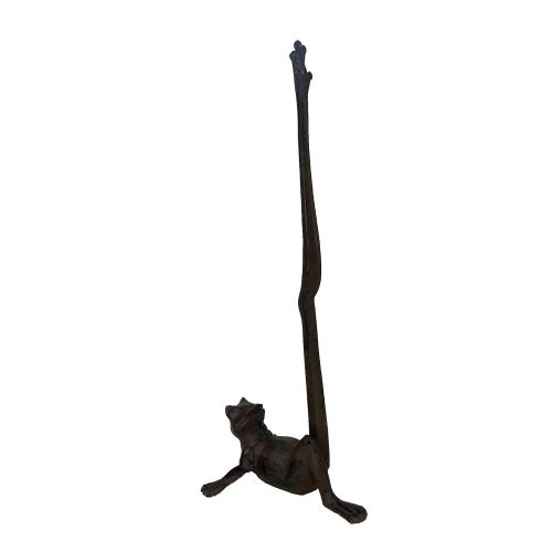  Unido Cast Iron Frog Paper Towel Toilet Roll Holder Free-Standing Organizer