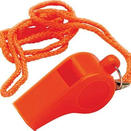  Unified Marine 50074032 Safety Whistle, Orange Plastic