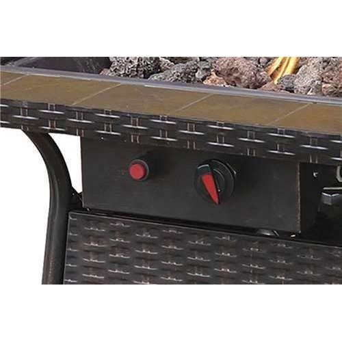  Uniflame Endless Summer, GAD1001B, LP Gas Outdoor Firebowl with Tile Mantel