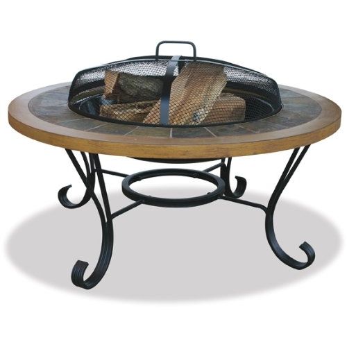  Uniflame Endless Summer, WAD1358SP, Slate TileFaux Wood Outdoor Firebowl