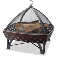 Uniflame Endless Summer, WAD1401SP, Outdoor Fire Bowl with Lattice, Oil Rubbed Bronze