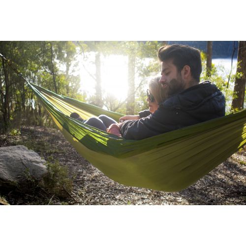  Unigear Hammock, Single & Double Camping Hammock, Portable Lightweight Parachute Nylon Hammock with Tree Straps for Backpacking, Camping, Travel, Beach, Garden