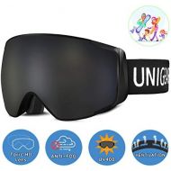 [아마존 핫딜] Unigear Skido X2 Ski Goggles, Toric Dual Lens Snowboard Snow Goggles for Kids, Men and Women - OTG & 100% UV Protection