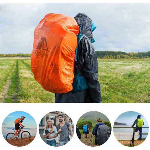 Unigear Backpack Rain Cover Waterproof Rating 5000mm, Ultraportable and Durable with 2 Anti-Slip Buckle Strap, Integrated Carry Pouch Design