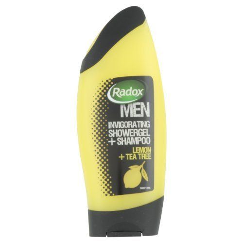  Radox Men 2in1 Invigorating Shower Gel Shampoo Lemon Tea Tree 250ml Pack of 6 by Unilever