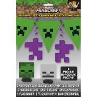 Multicolor Minecraft Decorating Kit (5 Pieces) - Exciting & Vibrant Party Decor, Perfect for Themed Birthday Parties & Gaming Events