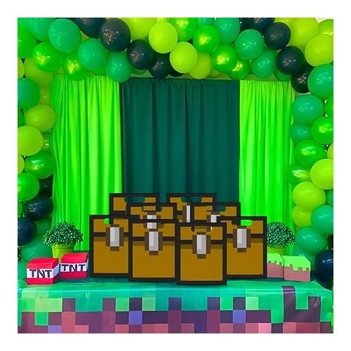  Multicolor Minecraft Loot Bags (8 Count) - Perfect Party Favor Bag for Gamers, Collectors, and Minecraft Fans