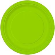 Unique party tableware Neon Green Dinner Plates, 16ct, 9