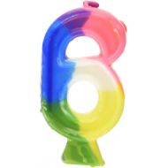 Unique Rainbow Number 7 Birthday Candle, 1 Ct.