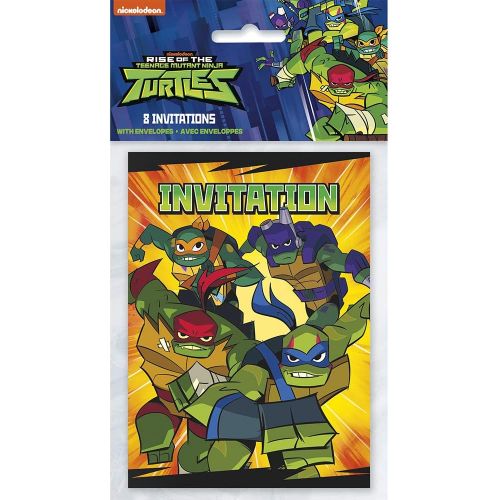  Unique Teenage Mutant Ninja Turtles Party Invitations, 8 Ct.