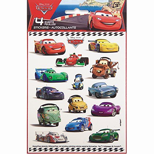  Unique Disney Cars Sticker Sheets, 4ct