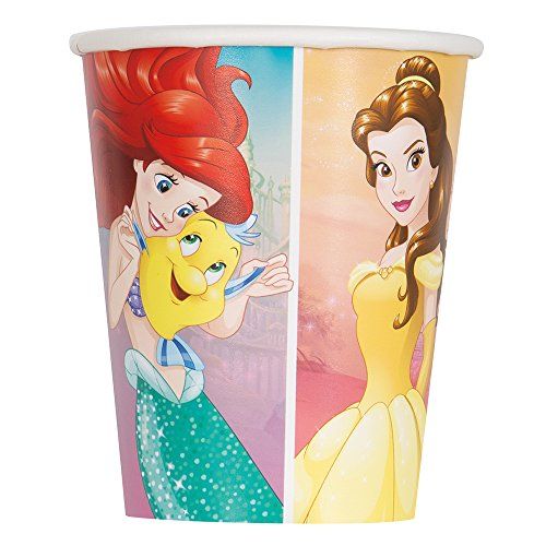  Unique Disney Princess Dream Big Paper Cups 8 Pcs, Multicolor, One Size