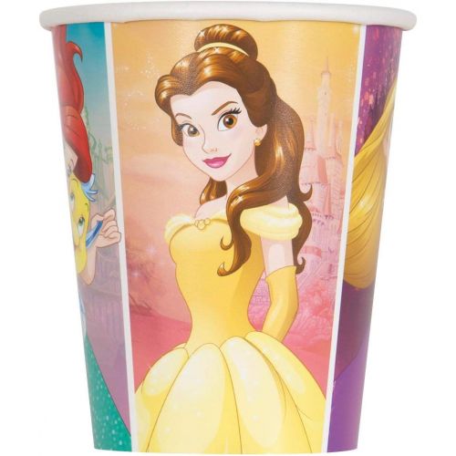  Unique Disney Princess Dream Big Paper Cups 8 Pcs, Multicolor, One Size