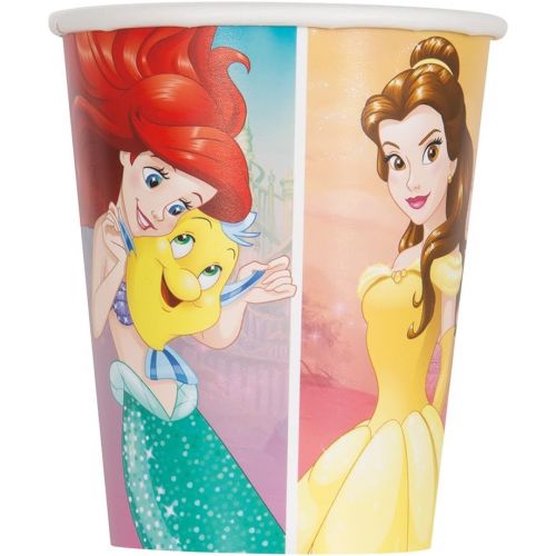  Unique Disney Princess Dream Big Paper Cups 8 Pcs, Multicolor, One Size