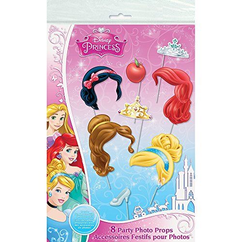  Unique Disney Princess Photo Booth Props (8 Piece)