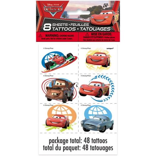 Unique Disney Cars Tattoos, 48ct