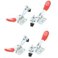 Unique Bargains Quick Holding Red Horizontal Handle Toggle Clamp 27Kg 60 Lbs 4Pcs