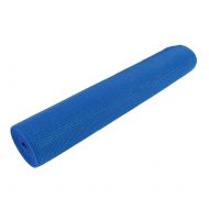 Unique Bargains Gymnasium Fitness Exercise PVC Yoga Mat Pad Support w Bag Dark Blue 173cm x 61cm