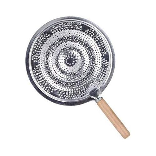  Unique Imports #1 Simmer Ring Heat Diffuser & Flame Tamer Quality Round Gas Stove Top Aluminum & Wood Handle (2)