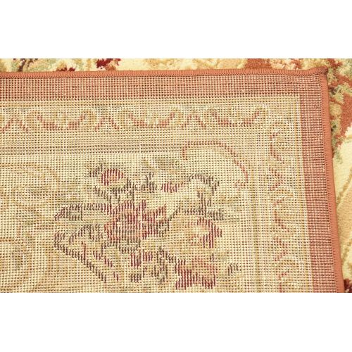  Unique Loom Versailles Collection Traditional Classic Brick Red Area Rug (4 x 6)