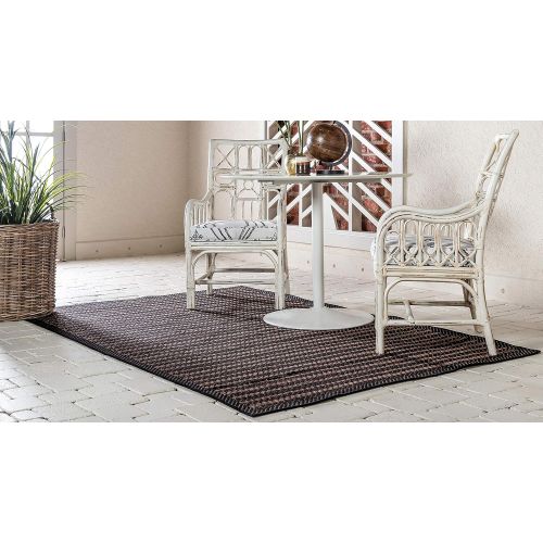  Unique Loom Modern Outdoor Border Contemporary Area Rug