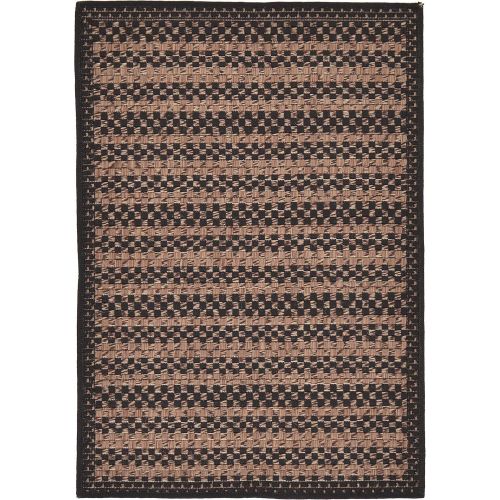  Unique Loom Modern Outdoor Border Contemporary Area Rug