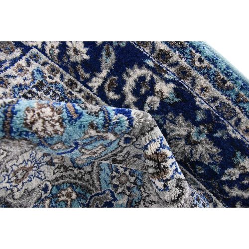  Unique Loom Tradition Collection Classic Southwestern Blue Area Rug (4 x 6)