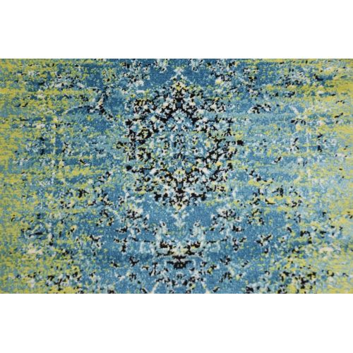  Unique Loom Imperial Collection Modern Traditional Vintage Distressed Blue Area Rug (2 x 3)