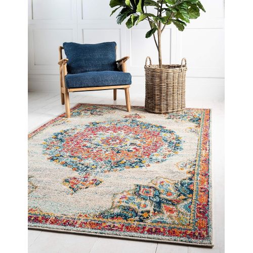  Unique Loom Penrose Collection Traditional Vintage Distressed Ivory Area Rug (2 2 x 3 0)