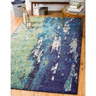 Unique Loom Modern Abstract Estrella Contemporary Area Rug