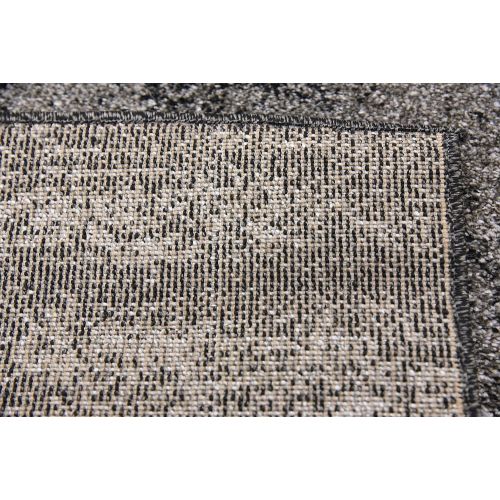  Unique Loom Del Mar Collection Contemporary Transitional Dark Gray Area Rug (2 x 3)