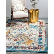 Unique Loom Traditional 4 feet by 6 feet (4 x 6) Venice Multi Area Rug