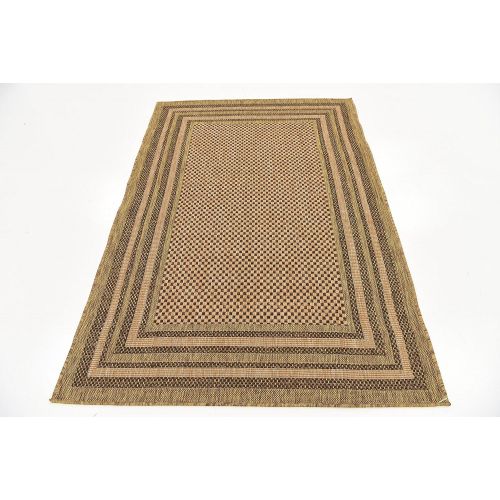  Unique Loom Modern Traditional Outdoor Border Contemporary Area Rug