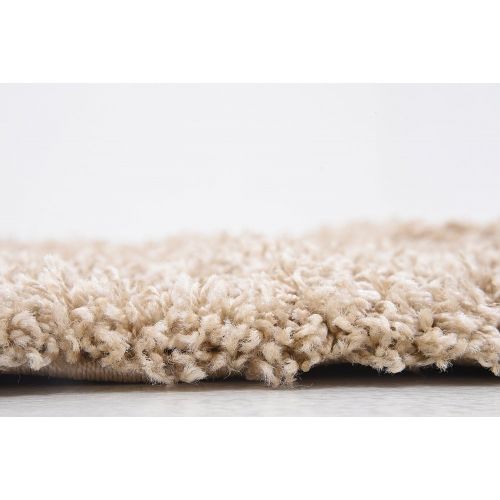  Unique Loom Modern Plush Solid Shag Contemporary Area Rug