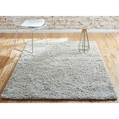  Unique Loom Modern Plush Solid Shag Contemporary Area Rug