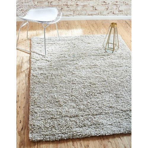  Unique Loom Modern Plush Solid Shag Contemporary Area Rug