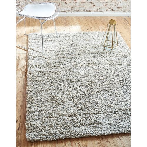  Unique Loom Modern Plush Solid Shag Contemporary Area Rug