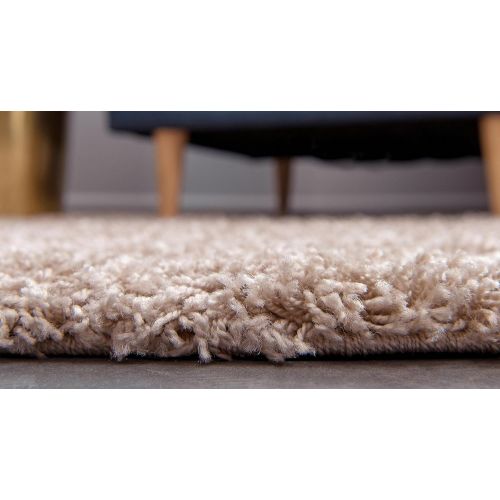  Unique Loom Modern Plush Solid Shag Contemporary Area Rug