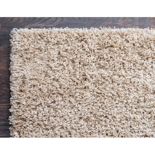  Unique Loom Modern Plush Solid Shag Contemporary Area Rug