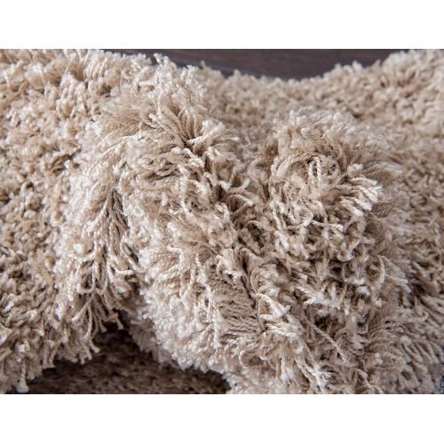  Unique Loom Modern Plush Solid Shag Contemporary Area Rug