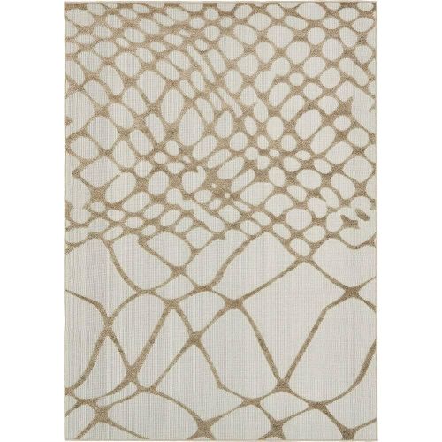  Unique Loom Outdoor Collection Watercolor Abstract Transitional Indoor and Outdoor Multi Square Rug (6 x 6)