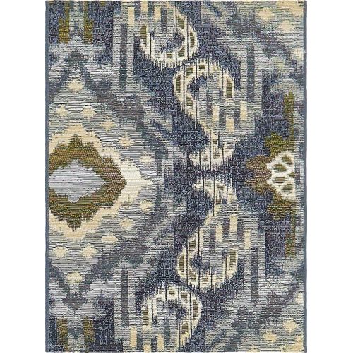  Unique Loom Outdoor Collection Watercolor Abstract Transitional Indoor and Outdoor Multi Square Rug (6 x 6)