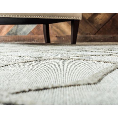  Unique Loom Outdoor Collection Watercolor Abstract Transitional Indoor and Outdoor Multi Square Rug (6 x 6)