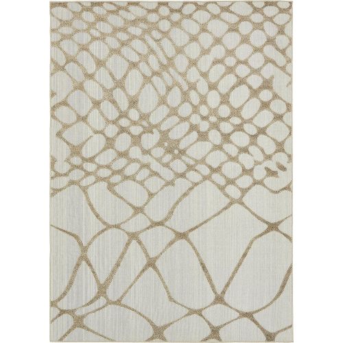  Unique Loom Outdoor Collection Watercolor Abstract Transitional Indoor and Outdoor Multi Square Rug (6 x 6)