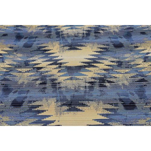  Unique Loom Outdoor Collection Watercolor Abstract Transitional Indoor and Outdoor Multi Square Rug (6 x 6)