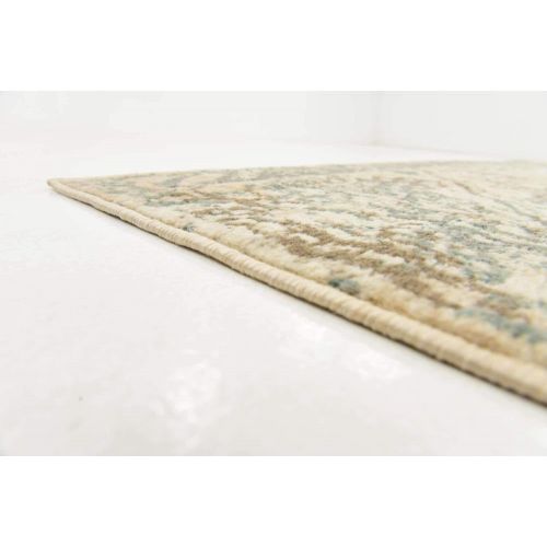  Unique Loom Tuareg Collection Vintage Distressed Traditional Cream Square Rug (8 x 8)