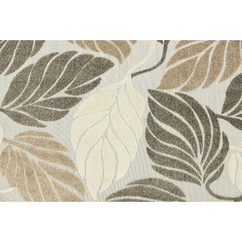  Unique Loom Outdoor Collection Botanical Warm Colors Transitional Beige Area Rug (6 x 9)