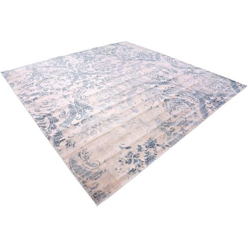  Unique Loom Paris Collection Pastel Tones Traditional Distressed Gray Area Rug (12 x 16)