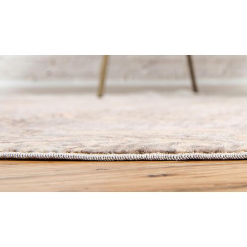  Unique Loom Paris Collection Pastel Tones Traditional Distressed Gray Area Rug (12 x 16)