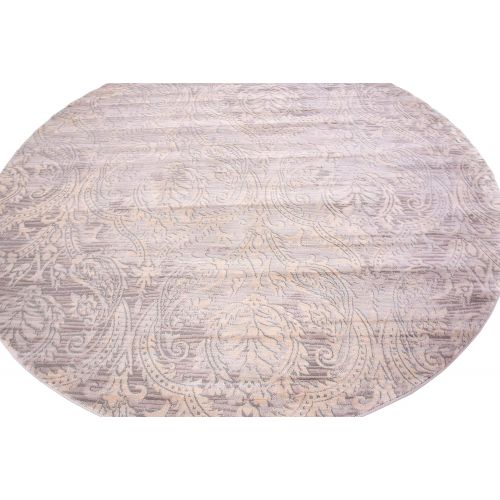  Unique Loom Paris Collection Pastel Tones Traditional Distressed Gray Area Rug (12 x 16)